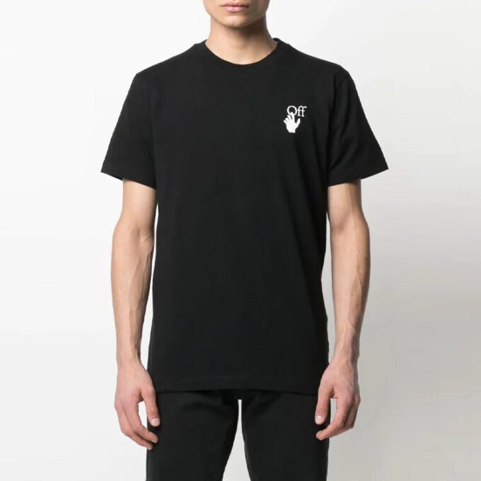 SS21 Logo-trykk, kort ermet, standardversjon, svart