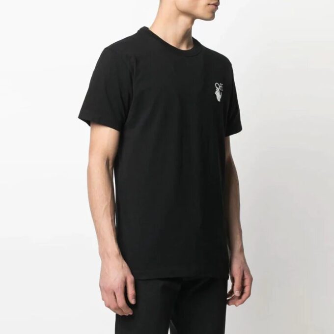 SS21 Logo-trykk, kort ermet, standardversjon, svart