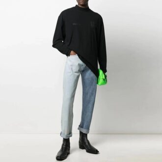 SS21 Logo-trykk, langermet, svart