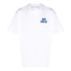 SS21 Logo-trykk Pullover Kort ermet Løs passform Hvit