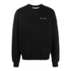 SS21 Logo-trykk, rund hals, lange ermer, svart