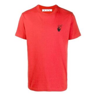 SS21 Logo-trykk Rund hals Shorts Versjon Rød