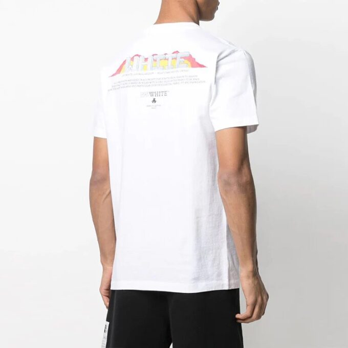 SS21 Logo-trykk Rundhalset genser Kort erme Hvit