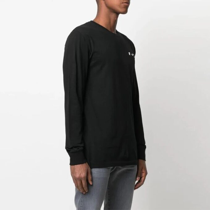 SS21 Logo-trykk Rundhalset genserversjon Svart