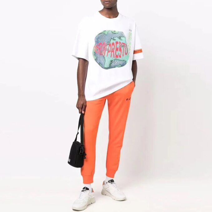 SS21 Logo-trykk Sportsbukser Unisex Oransje