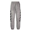 SS21 Logo-trykk Stripe Sports lange bukser lysegrå