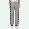SS21 Logo-trykk Stripe Sports lange bukser lysegrå