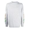 SS21 Logo-trykk Stripe-strikk Grå
