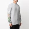 SS21 Logo-trykk Stripe-strikk Grå