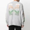 SS21 Logo-trykk Stripe-strikk Grå