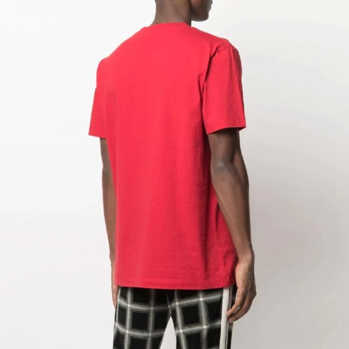 SS21 Logo2-trykk Rund hals Shorts Versjon Rød