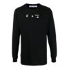 SS21 Marker Arrows Printing Micro Mark Rundhalset Slim Fit-versjon Svart