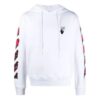 SS21 Marker Arrows Stripe Printing Jacket Loose Fit Hvit