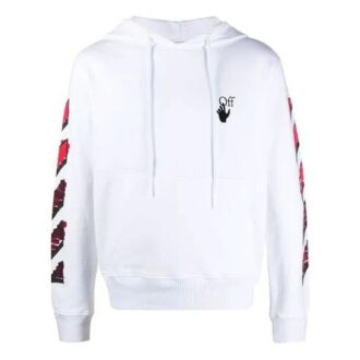 SS21 Marker Arrows Stripe Printing Jacket Loose Fit Hvit