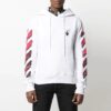 SS21 Marker Arrows Stripe Printing Jacket Loose Fit Hvit