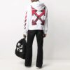 SS21 Marker Arrows Stripe Printing Jacket Loose Fit Hvit
