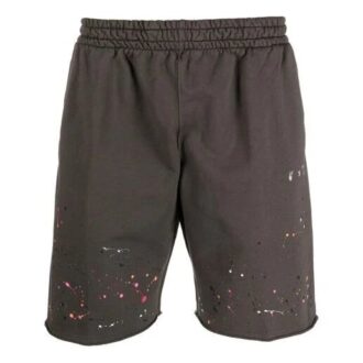 SS21 Mønstrede, løse sportsshorts, grå