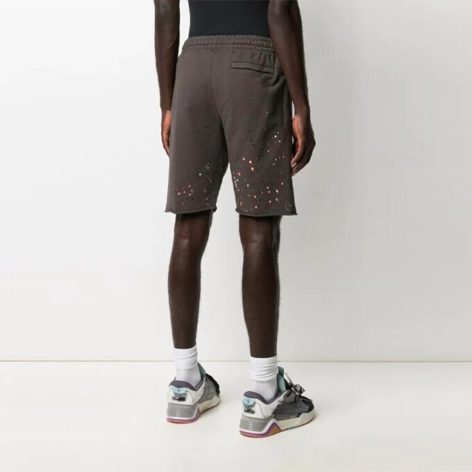 SS21 Mønstrede, løse sportsshorts, grå