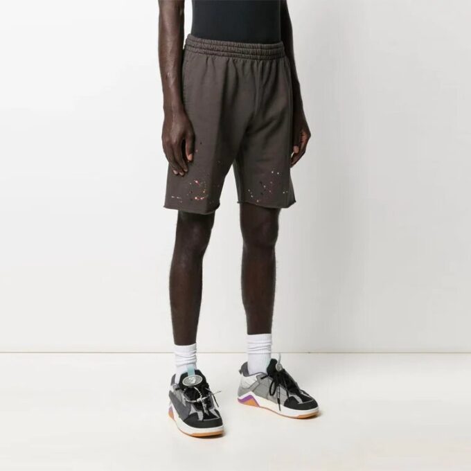 SS21 Mønstrede, løse sportsshorts, grå