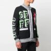 SS21 Mønstret cardigan med glidelås, svart