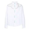 SS21 Patchwork-skjorte med trykk, hvit
