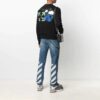SS21 Peace Worldwide Logo Rundhalset genser Svart