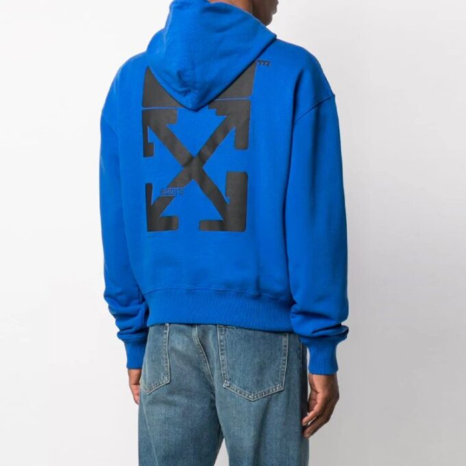SS21 Pullover med alfabet-trykk, løs passform, blå