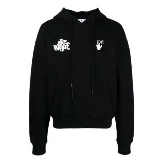 SS21 Rød tunge over logo-trykk, pullover med løs passform, svart