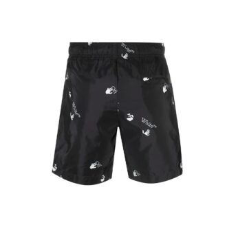 SS21 Shorts med logotrykk, svart