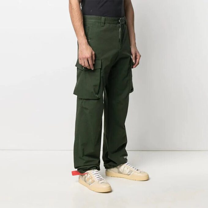 SS21 Side Straight Cargo-bukser, grønn