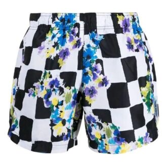 SS21 Sportsshorts med blomstertrykk