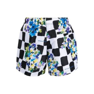 SS21 Sportsshorts med blomstertrykk