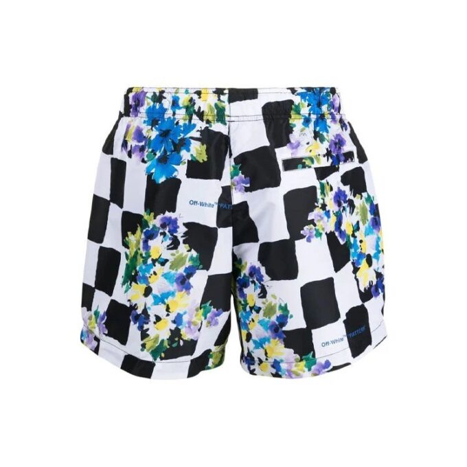 SS21 Sportsshorts med blomstertrykk