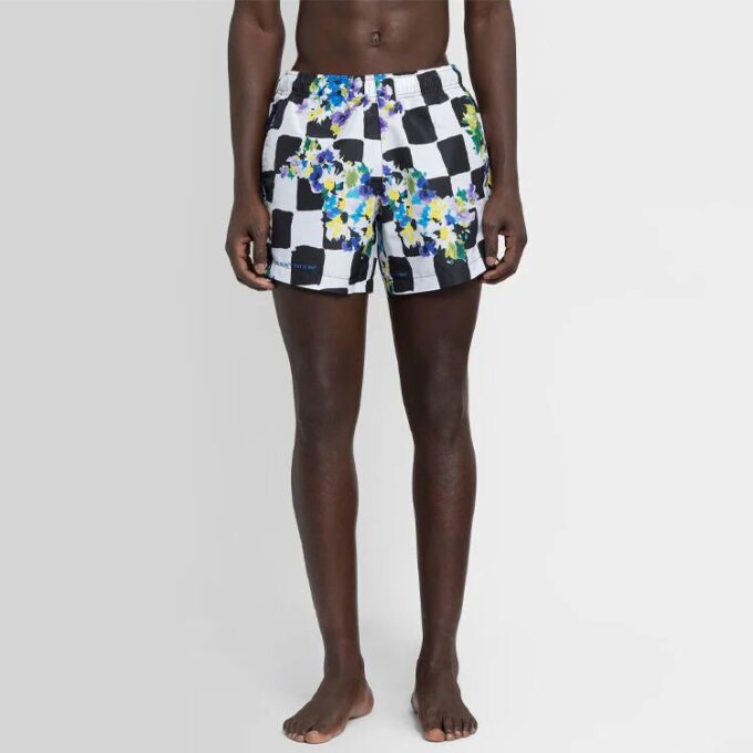 SS21 Sportsshorts med blomstertrykk