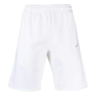 SS21 Sportsshorts med pilemønster, hvit