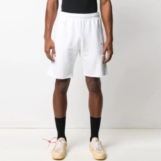 SS21 Sportsshorts med pilemønster, hvit
