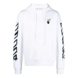 SS21 Spray Marker Logo Printing Loose Fit Hvit