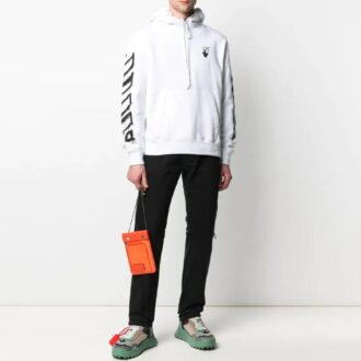 SS21 Spray Marker Logo Printing Loose Fit Hvit