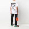 SS21 Spray-Print Bomull Herre Hvit