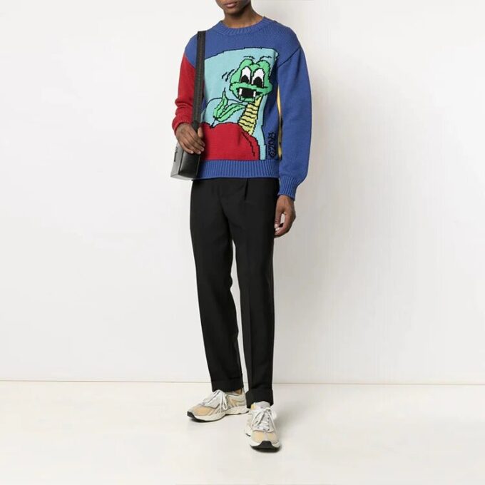 SS21 Strikk Cartoon Loose Fit