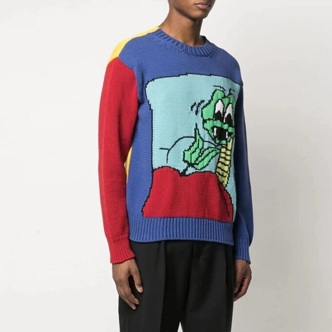 SS21 Strikk Cartoon Loose Fit