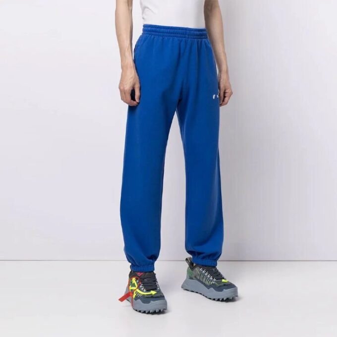 SS21 Stripe Bundle Feet Sports Bukser Loose Fit Blue