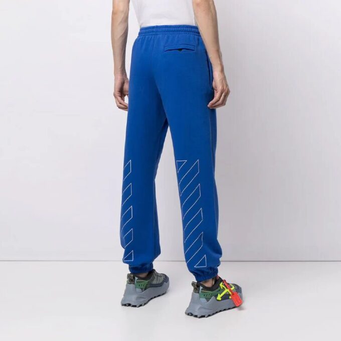 SS21 Stripe Bundle Feet Sports Bukser Loose Fit Blue