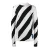 SS21 Stripe High Collar Svart Hvit