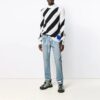 SS21 Stripe High Collar Svart Hvit