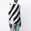 SS21 Stripe High Collar Svart Hvit