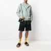 SS21 Stripe Logo-trykk hettejakke grønn
