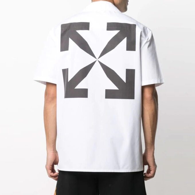 SS21 T-skjorte med trykt logo, kort erme, hvit
