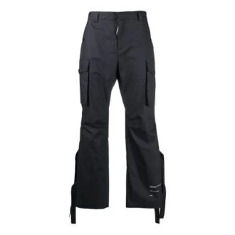 SS21 Trykk Cargo Casual Bukser Versjon Svart