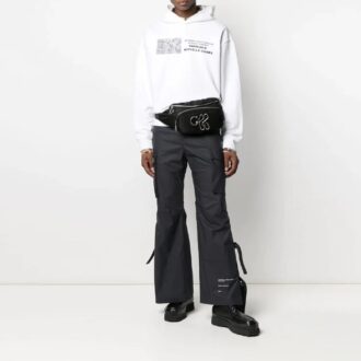 SS21 Trykk Cargo Casual Bukser Versjon Svart